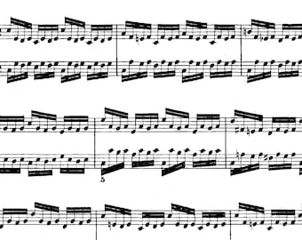 Bach - Prelude en Fuga in C mineur (BWV 847) printbare pianonoten
