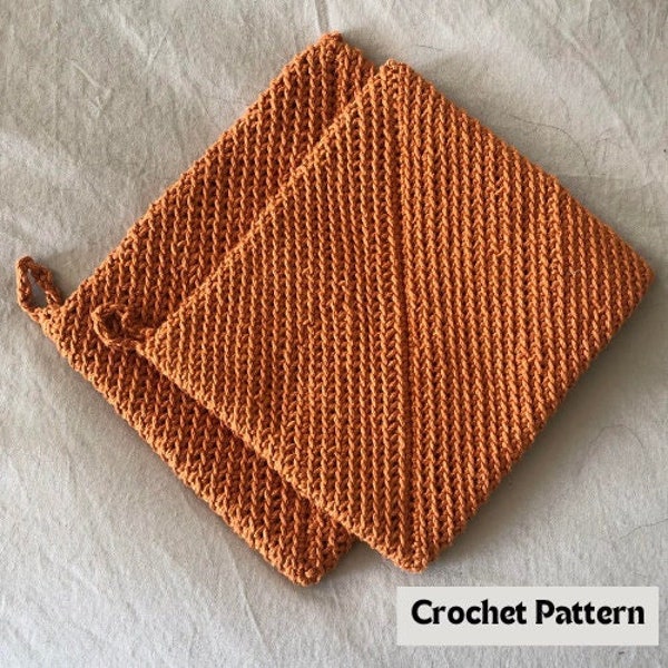 Double Thick Potholder Crochet Pattern | Beginner Friendly DIY Crochet Pattern for Homemade Potholder and Hotpad for Cooking and Kitchen use