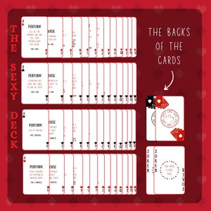 Spicy Couple Card Game 18+ / Sex Game / 54 cartas clásicas con ejercicios súper traviesos / Couple Game imagen 4