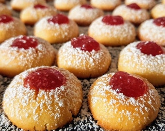 Engelsaugen BIOQUALITÄT selbstgemachte Plätzchen Kekse mit Marmelade