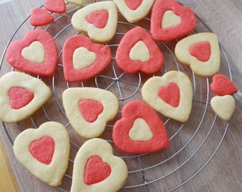 Selbstgemachte Valentinstags Herzen Plätzchen Kekse