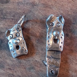 Porte-clés chien forgé à la main,