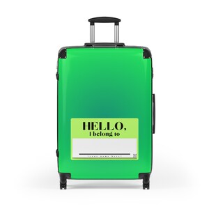 Maleta verde: equipaje de mano o de facturación grande, regalo de viaje esencial para las vacaciones imagen 9
