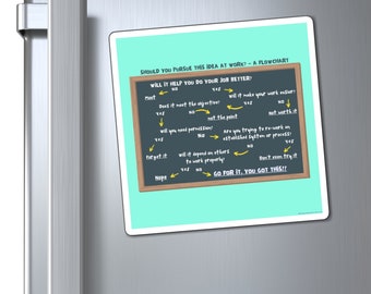Work Life Balance Fridge Magnet, Gift for Work Bestie, Coworker Gift, Work Anniversary Gift