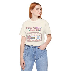 80&#39;s Retro T-Shirt for Music Fans - Gift for Music Lover, Music Teacher, Band Teacher; 80&#39;s Party; Rock Inspired Design with Cassette Player