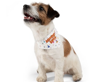 Birthday Cutie Bandana Pet Collar / It's My Birthday Dog Bandana / Girl Dog Birthday Bandana / Puppy Bandana