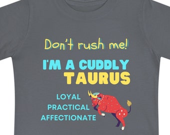 Zodiac - Taurus Unique Baby Gift, April 20 - May 20 Birthday, One or Two Year Old Gift, Shirt Sizes 3mo - 24mo