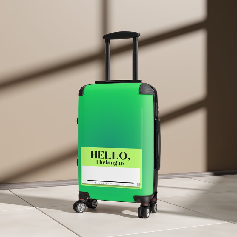 Maleta verde: equipaje de mano o de facturación grande, regalo de viaje esencial para las vacaciones imagen 1
