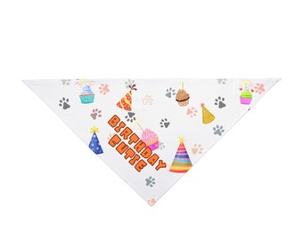 Birthday Cutie Pet Bandana / It's My Birthday Dog Bandana / Puppy Bandana / Unique Dog Owner Gift / Girl Dog Birthday Banadana