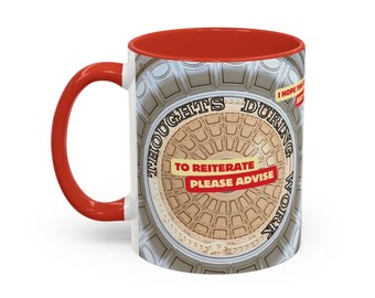 Pensamientos durante el trabajo - Taza de café, taza de 11 oz