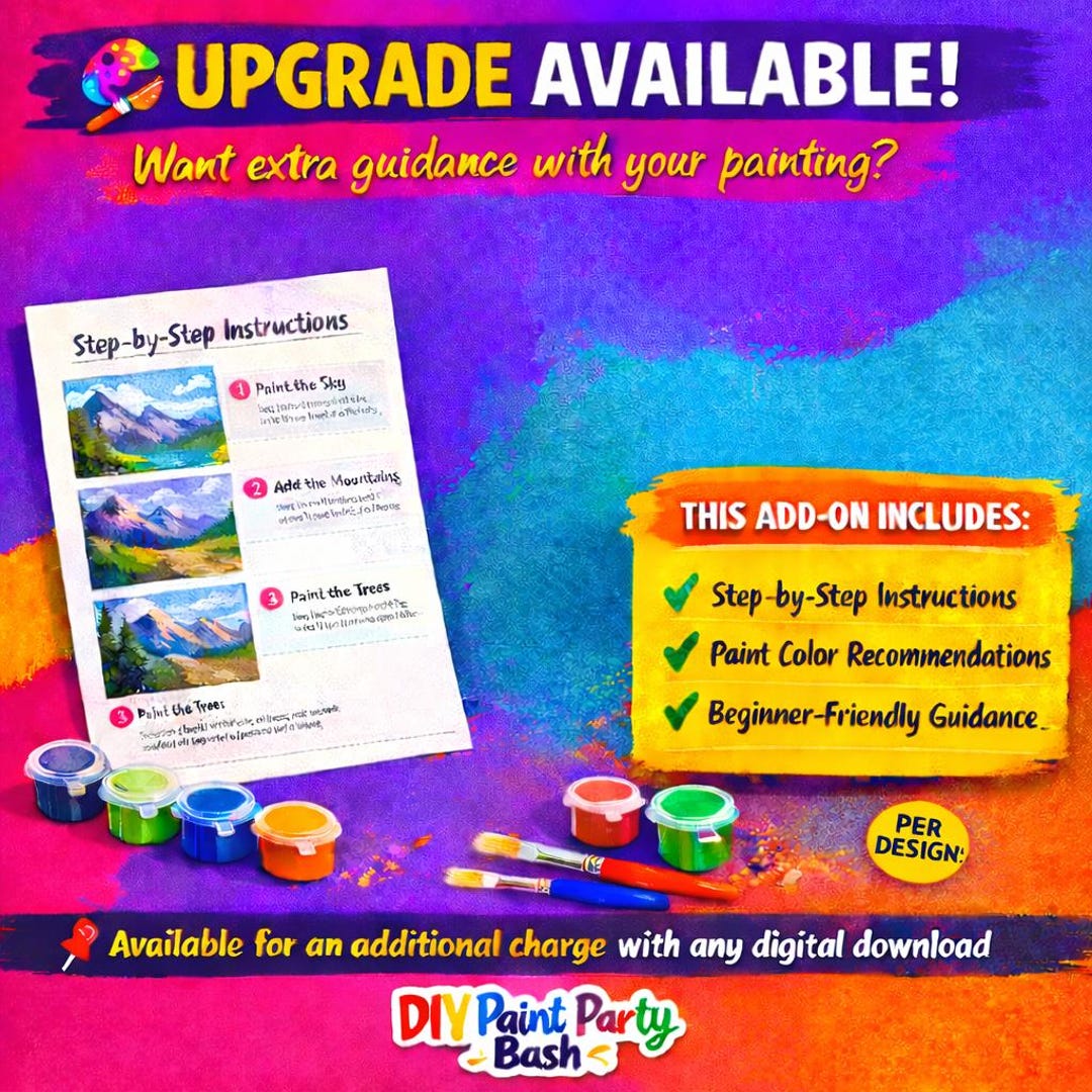 Paint Design Instructions & Color Guide (digital Download) - Etsy