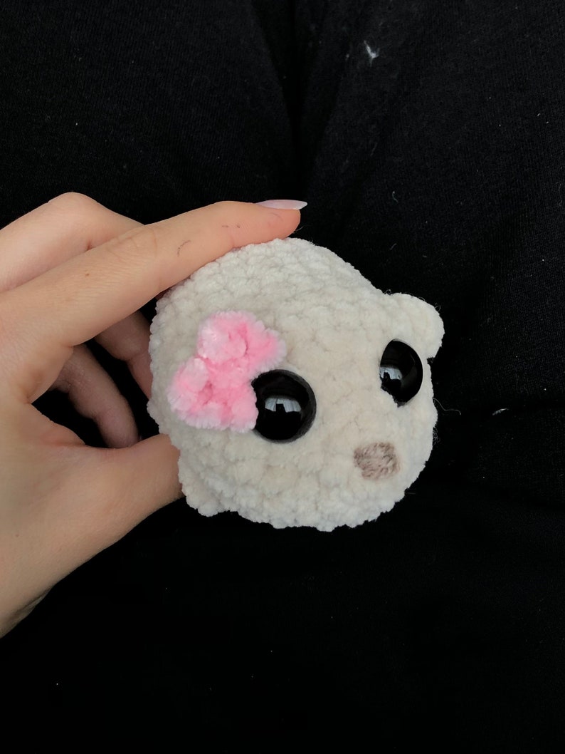 Sad Hamster Meme No Sew Pattern Viral Tiktok Meme Plush Crochet English Pdf zdjęcie 3