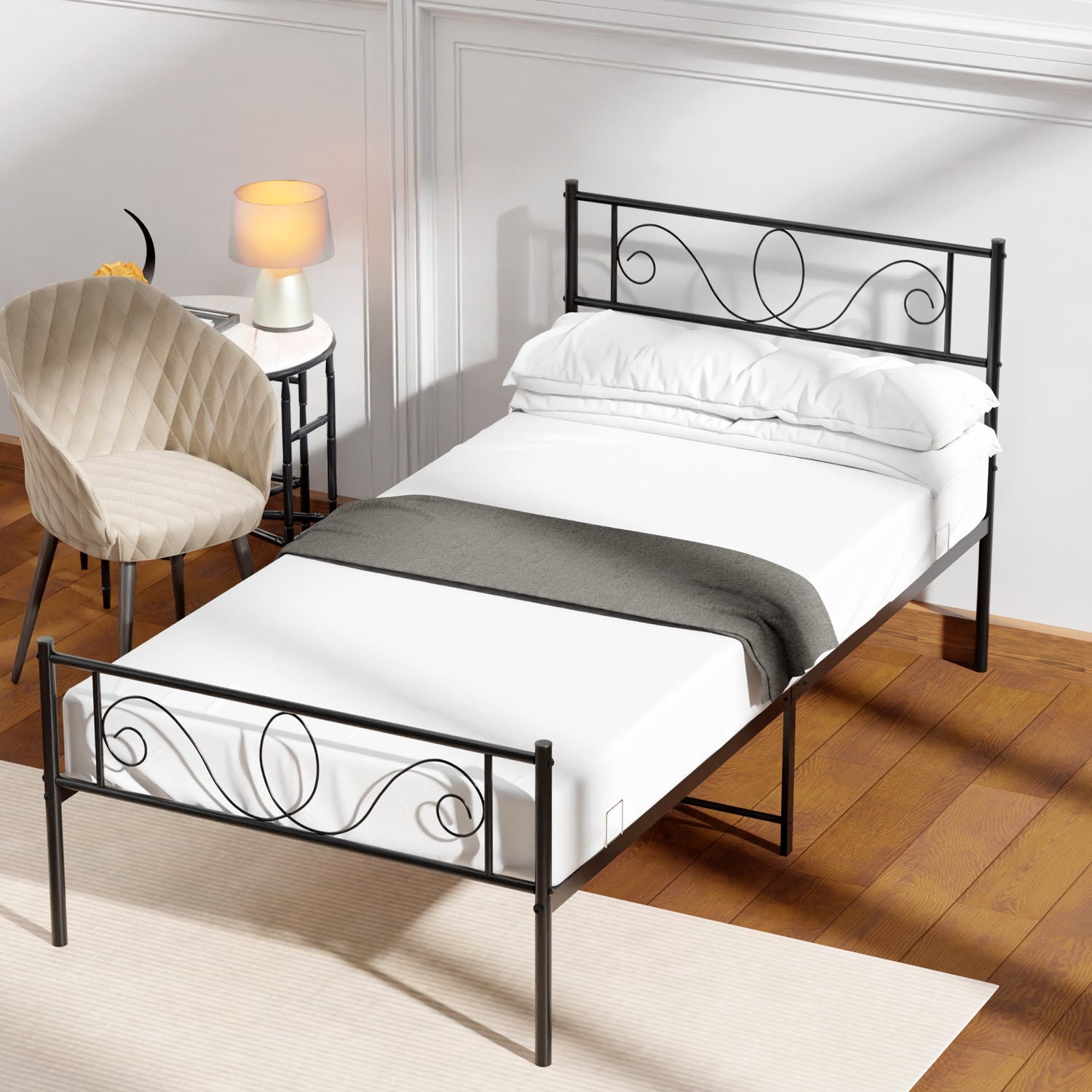 Wrought iron 2024 single bed price