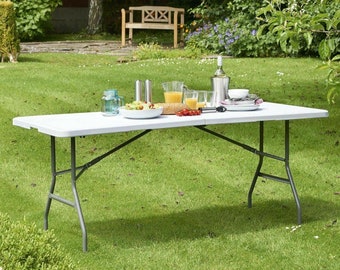 Heavy Duty Picnic Camping Folding Plastic Table - 4ft, 5ft & 6ft