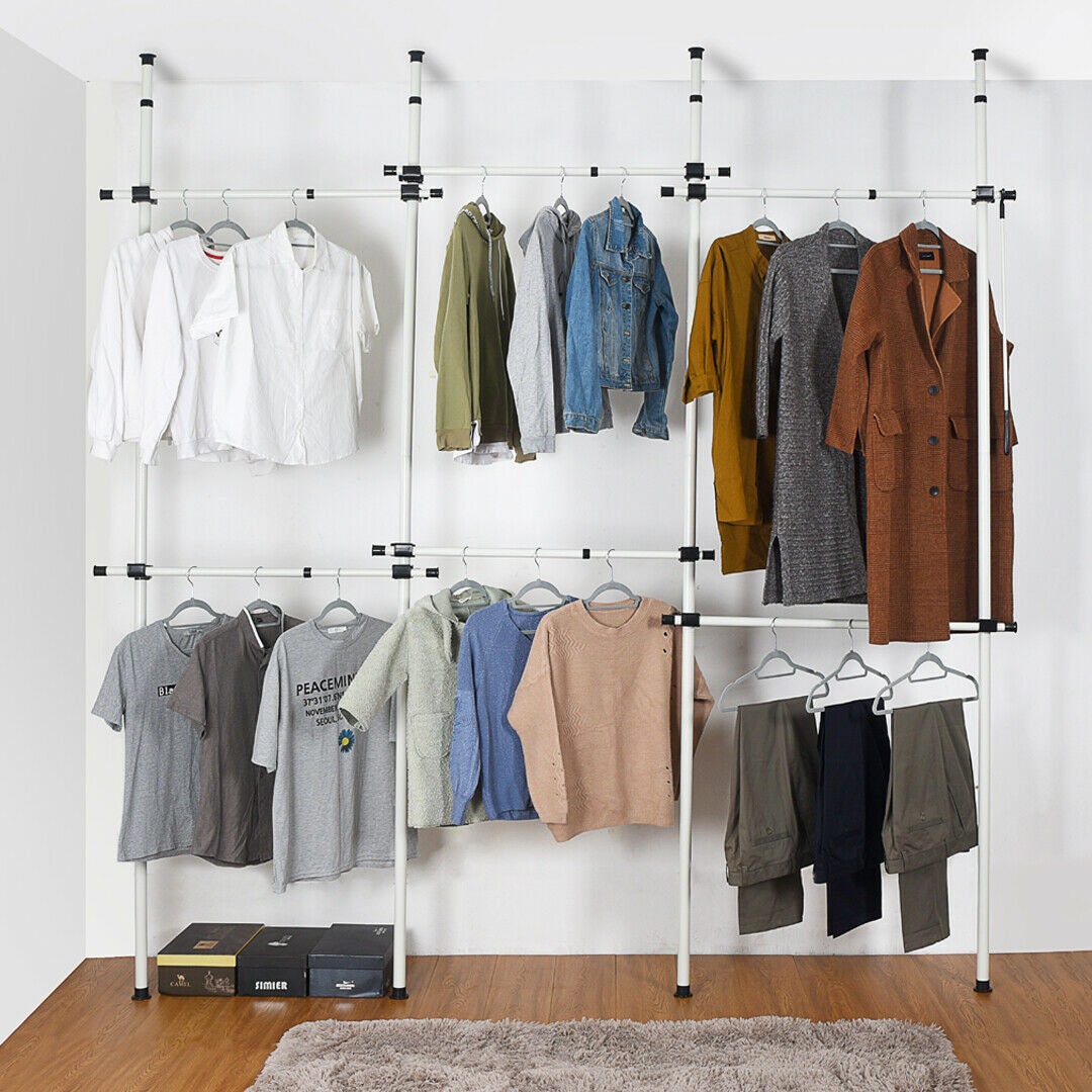 Clothes rail hanging storage sale