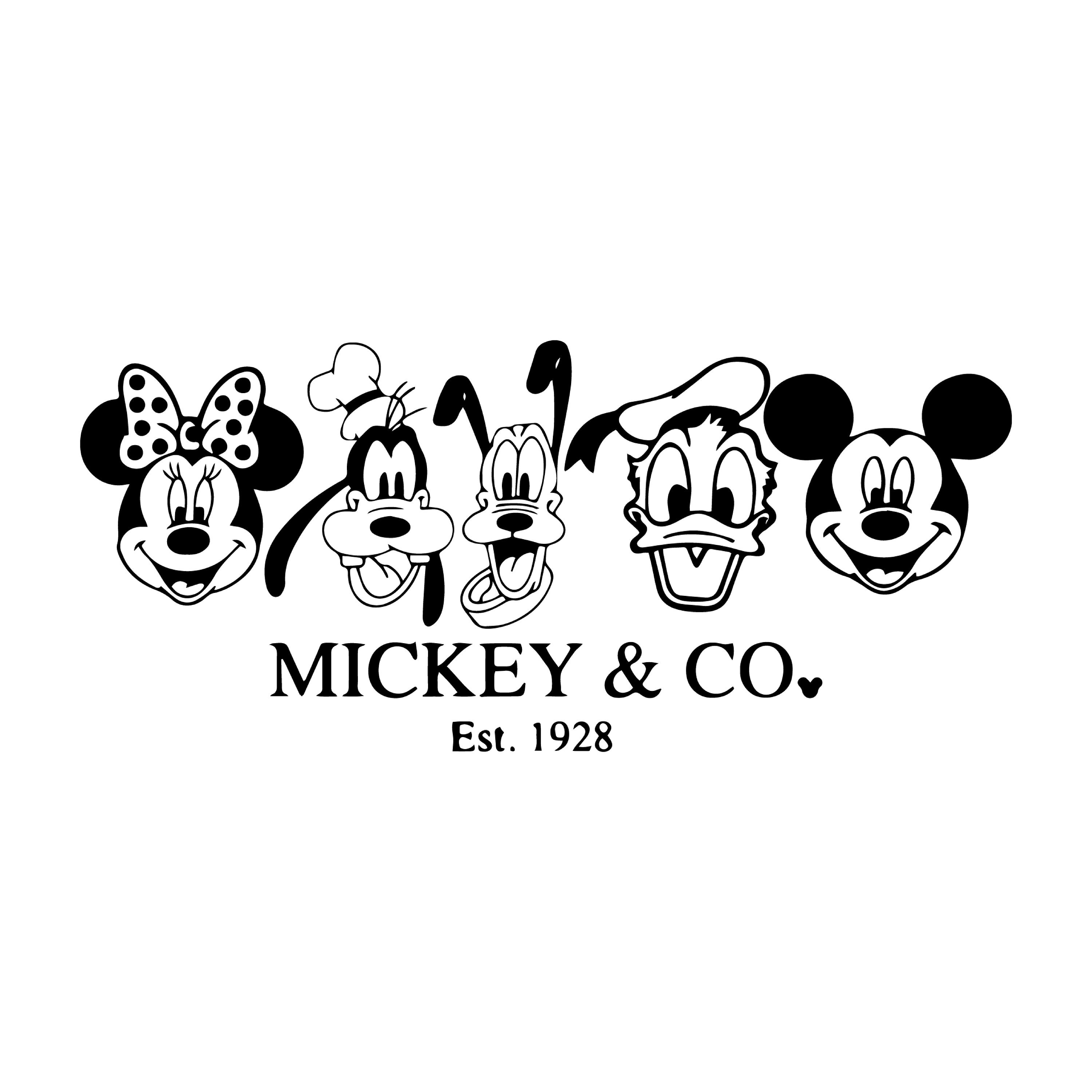 Mickeyy & Co. Est. 1928 SVG、Mouse And Co. Est 1928 SVG、Family