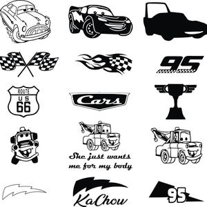 Cars SVGs, PNGs, JPGs, Cars Bundle, Digital Download,  Lightning Car,Cars svgs, Cars, Trucks svgs, Car Cartoon svgs, Racing Car Pngs and Svg