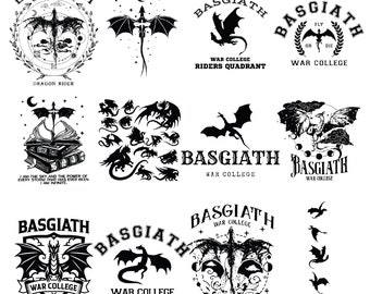 Fourth Wing Bundle Svg, Basgiath War College Svg, Dragon Rider, Violet Sorrengail, Xaden Riorson, Riders Quadrant,Bookish Shirt, Svg File