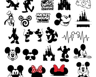 Mouse SVG Bundle, Princess Svg Files for Cricut and Silhouette, Family Vacation 2024 SVG, Customize Family Trip 2024 SVG, Mouse Mice Svg