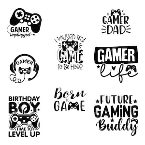 Gamer Svg, Gamer Svg Bundle, Gaming Svg Bundle, Detti divertenti dei giocatori Svg, Citazioni dei giocatori Svg, Videogiochi Svg, Controller di gioco Svg