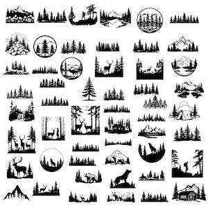 Svg paesaggio, legno di paesaggio in formato svg, scena foresta in formato svg, sagoma foresta in formato svg, pacchetto montagna in formato SVG, foresta in formato SVG, avventura in formato SVG, scena foresta Svg