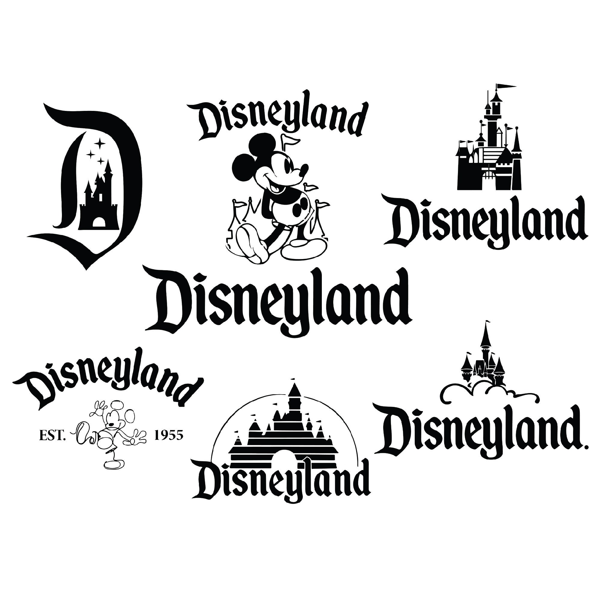 Disneyland Text SVG, Disneyland Alphabet SVG, Disneyland Font Svg, Letters SVG, Disneyland Word Symbol Svg, Vinyl Cut File, Pdf, Jpg, Png