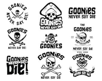 Goonies Never Say Die Svg png, svg inspiré des Goonies, Goonies png svg, svg The Goonies, Goonies Never Say Die PNG pour sublimation