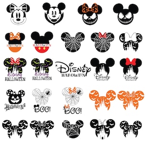 Halloween Mouse And Friends Svg Bundle, Spooky Vibes Svg, Trick Or Treat Svg,  Halloween Family Trip Svg, digital download