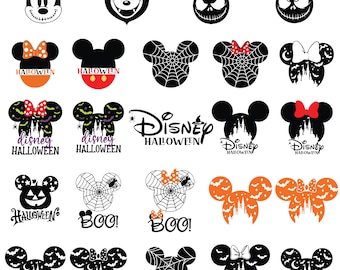 Halloween Mouse And Friends Svg Bundle, Spooky Vibes Svg, Trick Or Treat Svg,  Halloween Family Trip Svg, digital download