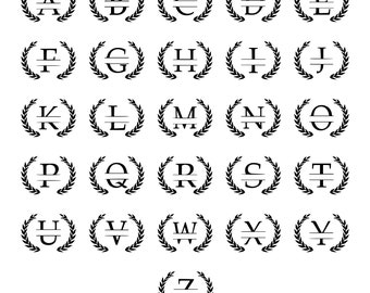 Monogram SVG bundel, achternaam Svg, eerste Monogram Svg, bloeien alfabet Clipart, familie Monogram Svg, Monogram lettertype, Monogram Svg-bestanden