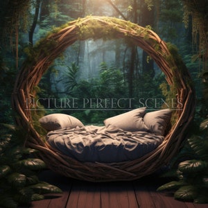 Newborn Digital Backdrop Forest, Baby Digital Background, Newborn Backdrop, Newborn Background, Baby Milestone Background, Forest Backdrop