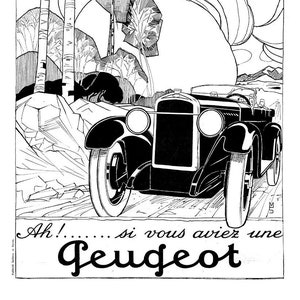 Peugeot  Art Deco Automobile Print
