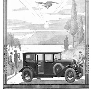 Chenard & Walcker Antique Automobile Print