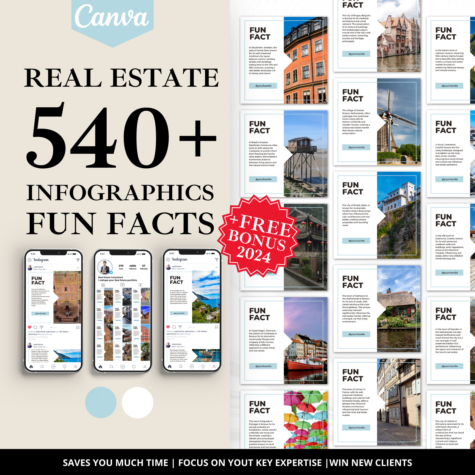 UNIQUE Real Estate Fun Facts, Real Estate Fun Facts, Fun Facts Canva
