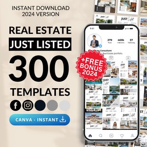 MEGA Just Listed Instagram Bundle, Instagram canva Real Estate, Estate Just Listed, realtor Just Listed, Just Listed Infographs,Just Listed