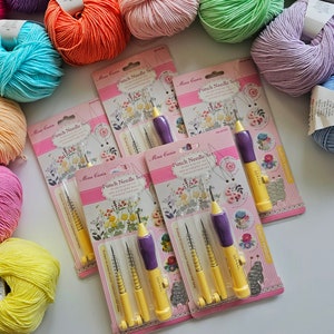 Punch needle Mina Carin, adjustable punch needle, set of 3 size punch needle
