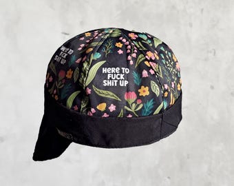 FUCK Welding Welder Cap Hood Headwear Gear Ornament Dad Boyfriend Fathers Day  Metalworker Metal Biker  Biker Caps