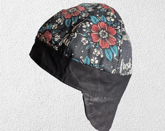 FUCK Welding Welder Cap Hood Headwear Gear Ornament Dad Boyfriend Fathers Day  Metalworker Metal Biker  Biker Caps,Floral