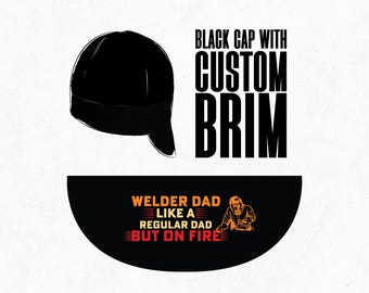 Schweißergeschenk für Papa, personalisierte Schweißermütze, Vatertagsgeschenk für Schweißer, Schweißerhut aus Baumwolle, Geschenk für Metallarbeiter