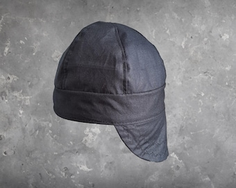 BLACK  Welding Welder Cap Hood Headwear Gear Ornament Dad Boyfriend Fathers Day  Metalworker Metal Biker