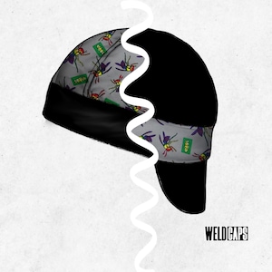 Reversible Welding Welder Cap Hood Headwear Gear Ornament Dad Boyfriend Fathers Day  Metalworker Metal Biker  Biker Caps