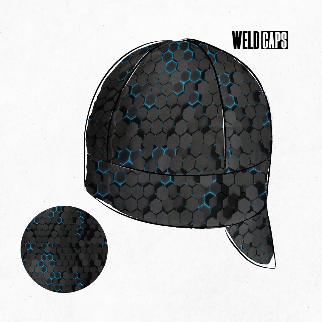 HEXAGONS Weld Cap 100 Cotton Weld Caps Weld Hat Welders Etsy