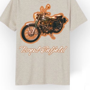 Vintage Royal Enfield motorcycle tee shirt