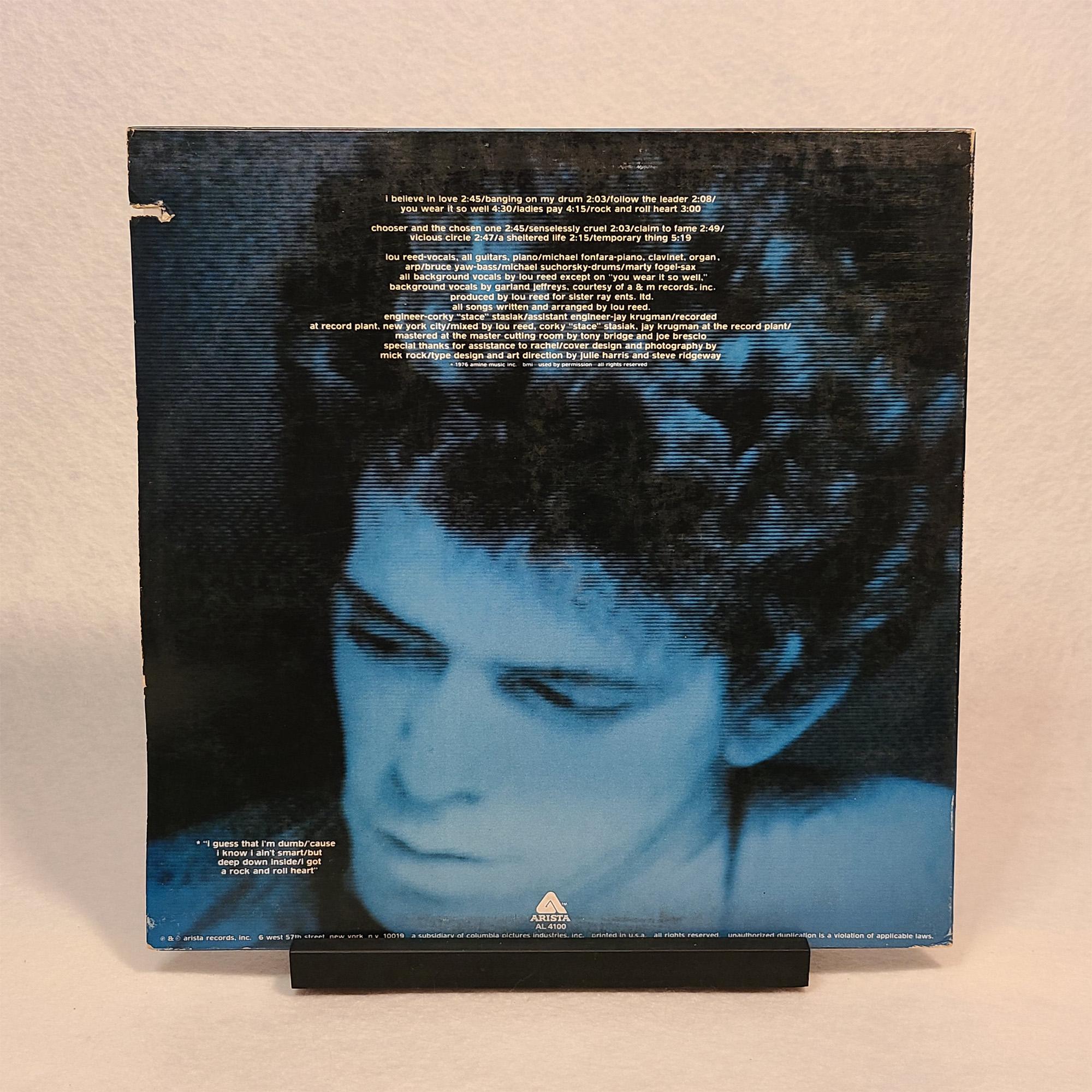 Original 1976 Release, Lou Reed - Rock and Roll Heart