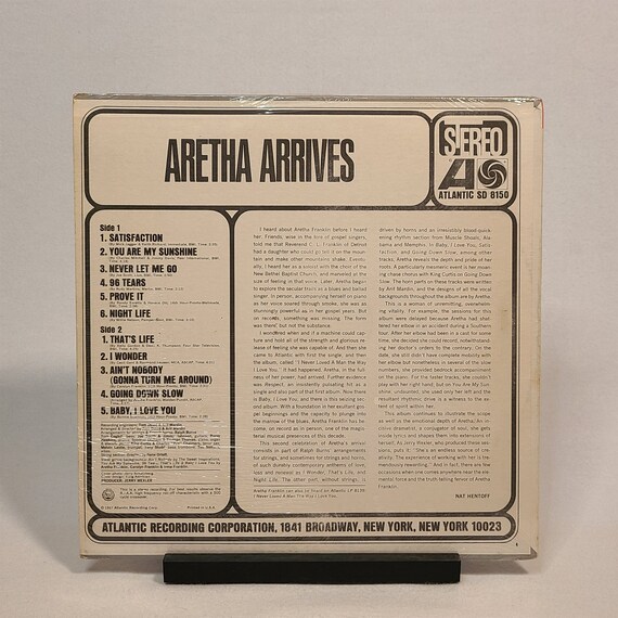 Original 1967 Unopened, Aretha Franklin - Aretha Arrives