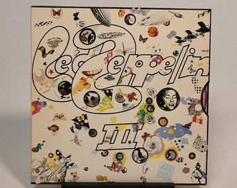 Led Zeppelin vintage - Led Zeppelin III (trois) | Sortie de 1977, Atlantic Records, SD 7201