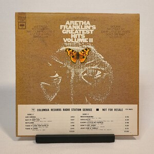 Vintage 1968 Promo, Aretha Franklin - Greatest Hits Volume II | Columbia Records, CS 9601