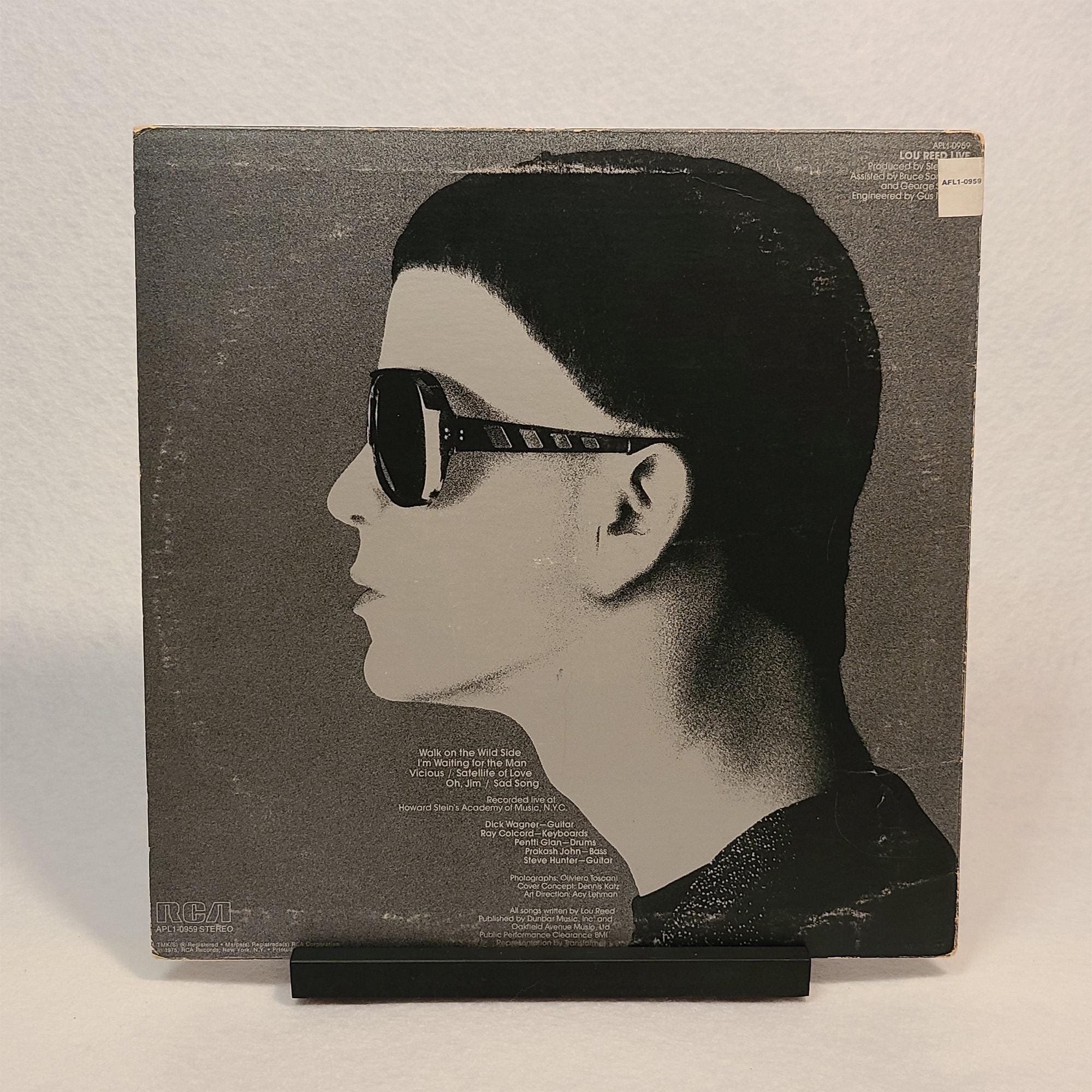 Original 1975 Release, Lou Reed - Lou Reed Live | RCA Victor