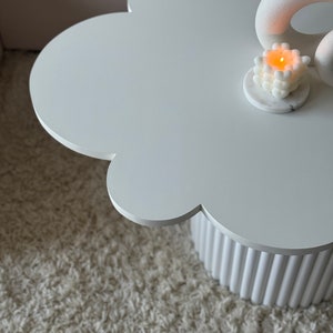 Cloud-shaped coffee table, funky coffee table, quirky coffee table, white coffee table zdjęcie 2