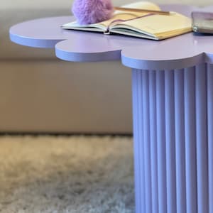 Coffee table Funky table Fluted legs table Cloud shaped table Colorful Table Cute coffee table zdjęcie 3